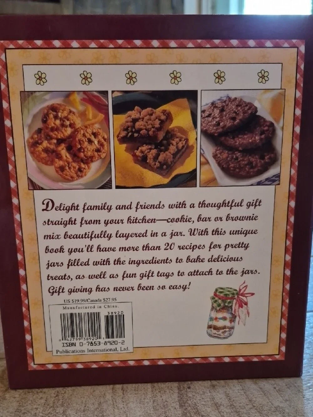 Make Give Gifts from a Jar Cookies, Brownies Recipe Kit Craft Book